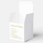 暗いエレガント金ゴールドスカスタムクリプトのカップルおもしろいファクト フェイバーボックス (オープン)