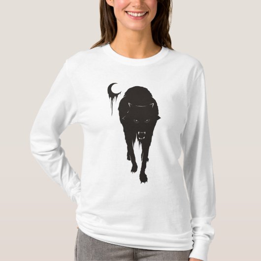 暗いオオカミ Tシャツ (正面)