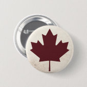 暗いカエデの葉 缶バッジ (正面&裏面)