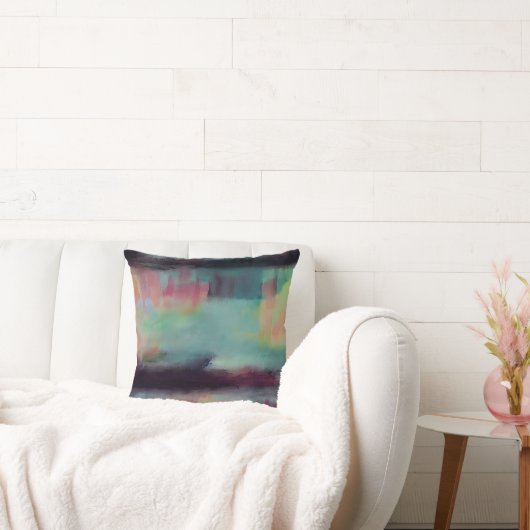 暗いカラフル抽象芸術ブレンド クッション (ソファ)