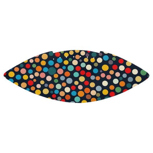 暗いカラフル背景の水玉模様 アメリカンフットボール (パネル)