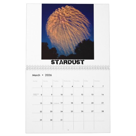 暗いカレンダーの後 カレンダー (3月 2026)