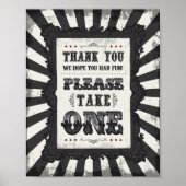 暗いカーニバルサイコサーカスパーティー好意ギフトサイン ポスター (正面)