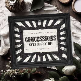 暗いカーニバルサイコサーカスパーティー譲歩サイン ポスター