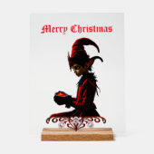 暗いクリスマスの時間。 アクリルサイン (正面)