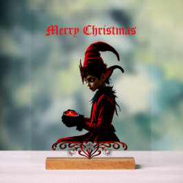 暗いクリスマスの時間。 アクリルサイン