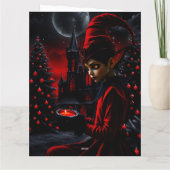 暗いクリスマスの時間。 カード (裏面)