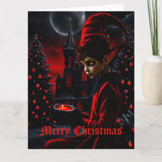 暗いクリスマスの時間。 カード