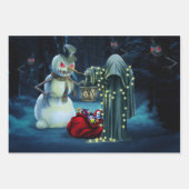 暗いクリスマスの時間 ラッピングペーパーシート (正面2)