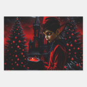 暗いクリスマスの時間。 ラッピングペーパーシート (正面)