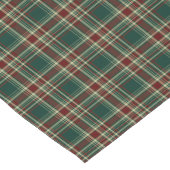 暗いクリスマスの格子縞 ショートテーブルランナー (コーナー)