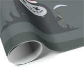 暗いクリスマスの死神サンタがいる ラッピングペーパー (ロールコーナー)