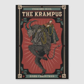 暗いクリスマスの民俗的な悪魔クランプスのおもちゃのバッグ (正面)