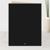 暗いクリスマスの民俗的な悪魔クランプスのおもちゃのバッグ カード (裏面)