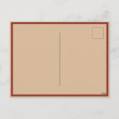 暗いクリスマスの民俗的な悪魔クランプスのおもちゃのバッグ シーズンポストカード (裏面)