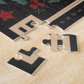 暗いクリスマスの民俗的な悪魔クランプスのおもちゃのバッグ ジグソーパズル (側面)