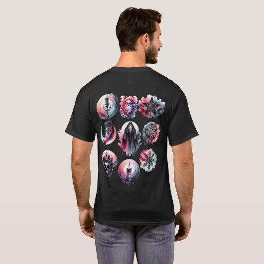 暗いクリスマスデライト Tシャツ (裏面フル)