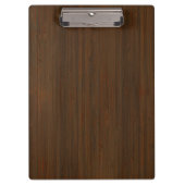 暗いクルミのブラウンのタケ木製の穀物の一見 クリップボード (正面)