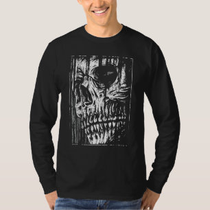 暗いグランジスカルゴシックオカルトゴシック様式の審美的ホール Tシャツ