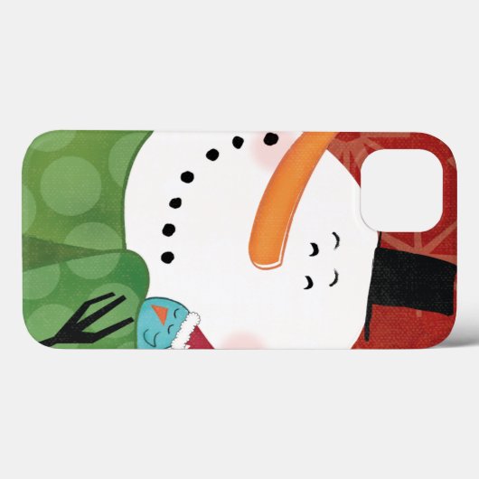 暗いココアが付いている青いクリスマスのマグ Case-Mate iPhoneケース (裏面 (横))