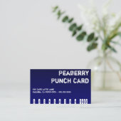 暗いコーヒー飲み物のパンチカード ロイヤリティカード (スタンド正面)