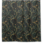 暗いゴシックガーデンマカブレアイズゴブリンのハロウィーン シャワーカーテン (正面)