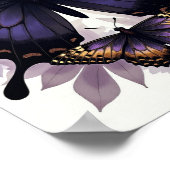 暗いゴシック様式の蝶と蛾 ポスター (角)