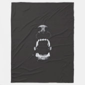 暗いゴシック様式地獄の猟犬のファンタジーの芸術 フリースブランケット (正面)
