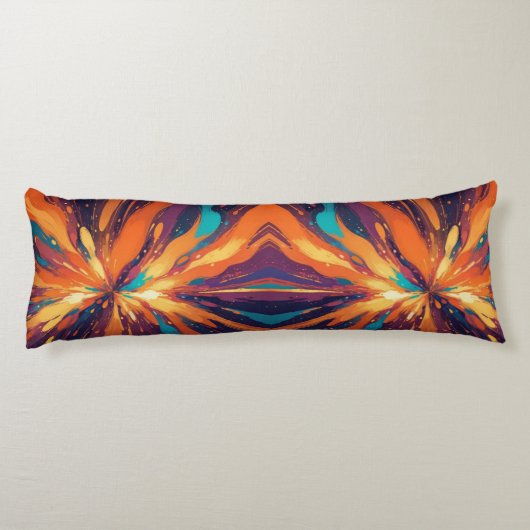 暗いサイケデリックデザイン ボディピロー (裏面)