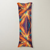 暗いサイケデリックデザイン ボディピロー (正面縦)
