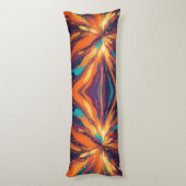 暗いサイケデリックデザイン ボディピロー (裏面 (縦))
