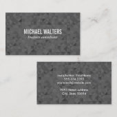 暗いシャープなエッジ 名刺 (正面/裏面)
