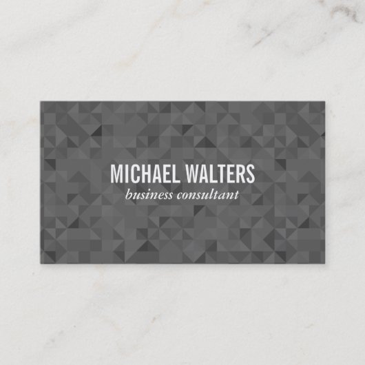 暗いシャープなエッジ 名刺 (正面)