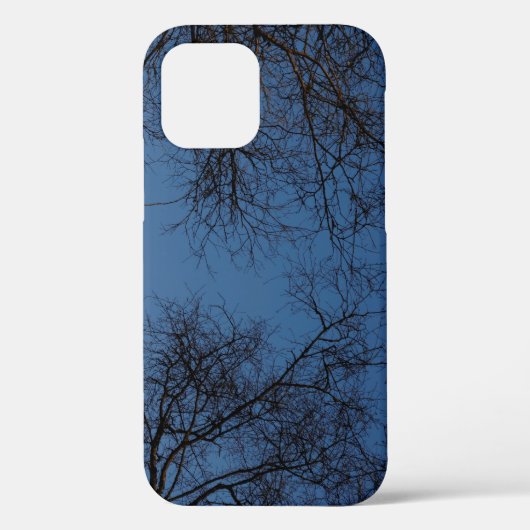 暗いシルエットの木ケースメイトiPhoneケース Case-Mate iPhoneケース (裏面)