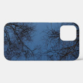 暗いシルエットの木ケースメイトiPhoneケース Case-Mate iPhoneケース (裏面 (横))