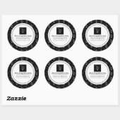 暗いスカルパーティーシール ラウンドシール (シート)