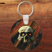 暗いスカル キーホルダー (正面)