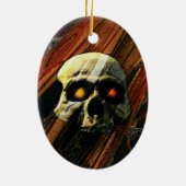 暗いスカル セラミックオーナメント (裏面)