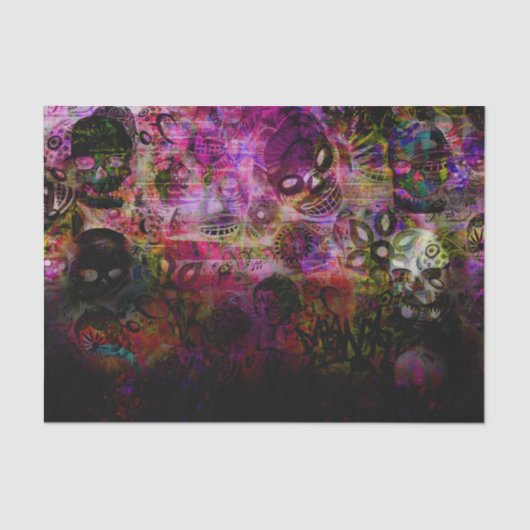 暗いスケルトン 薄葉紙 (正面)