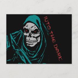 暗いスケレトンのカードに ポストカード