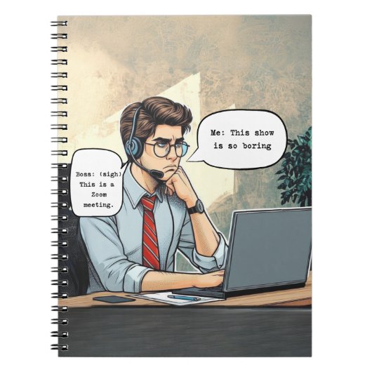 '暗いズーム'ノートブック ノートブック (正面)