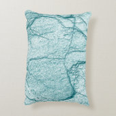 暗いターコイズマーブルルック アクセントクッション (裏面(縦))
