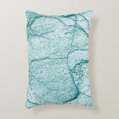 暗いターコイズマーブルルック アクセントクッション (正面(垂直))
