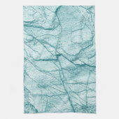 暗いターコイズマーブルルック キッチンタオル (縦)