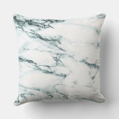 暗いターコイズ静脈大理石の外観 クッション (裏面)