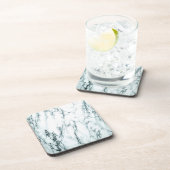 暗いターコイズ静脈大理石の外観 コースター (右側)