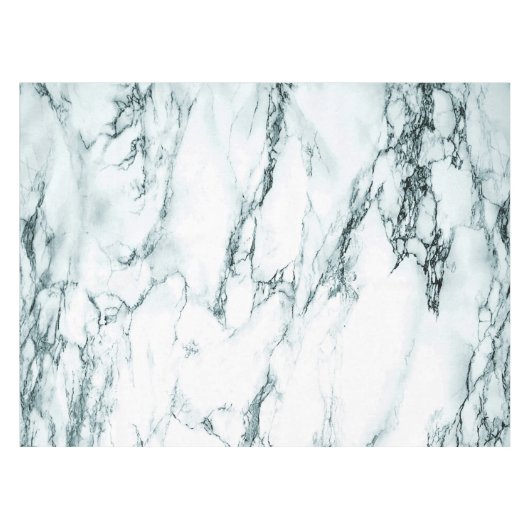 暗いターコイズ静脈大理石の外観 テーブルクロス (正面(横))