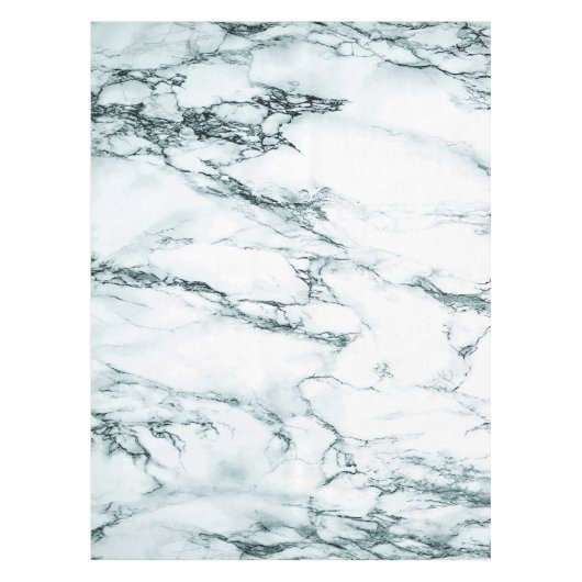 暗いターコイズ静脈大理石の外観 テーブルクロス (正面)