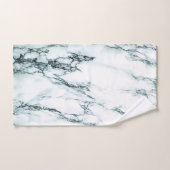 暗いターコイズ静脈大理石の外観 バスタオルセット (ハンドタオル)