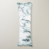 暗いターコイズ静脈大理石の外観 ボディピロー (正面縦)